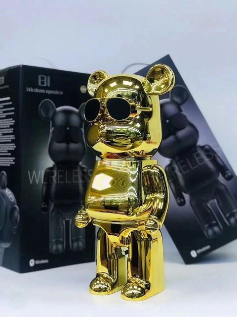 Cool SUNGLASSES Robot Bear Body Wireless Bluetooth Speaker B2 (Black)